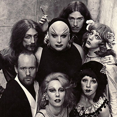 Cockettes group photo, Vice Palace, 1972